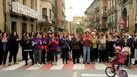 Actos en Tafalla y Huarte contra la violencia de género