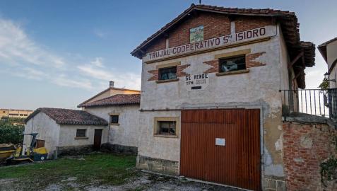 Imagen del trujal San Isidro de Cirauqui, que conserva en su interior la maquinaria.