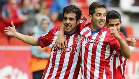 Un gol de Carlos Castro y otro de Sergio dieron el triunfo al Sporting de Gijón.