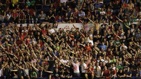 Aspecto de Graderío Sur contra el Tenerife