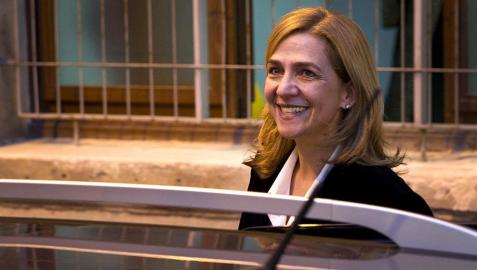 La infanta Cristina sale del juzgado de Palma tras ser interrogada por el juez Castro
