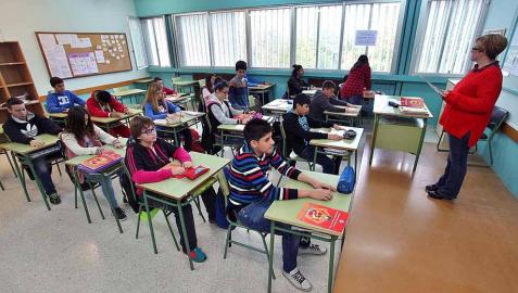 Alumnos del IES Julio Caro Baroja de Pamplona