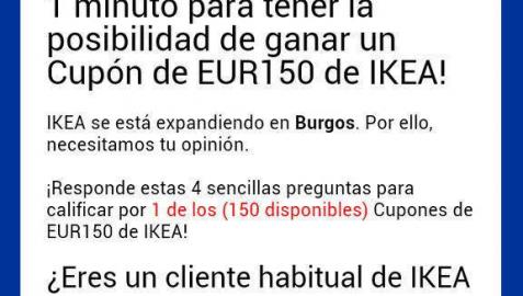 Una nueva estafa vía WhatsApp ofrece un vale de 150€ para Ikea