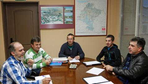 Desde la izquierda: Alberto Ilundáin y José Ignacio Erro (Noáin-V.Elorz), Oscar Ayesa (Beriáin), Diego Sala (Salinas) y Rafael Ruda (Plataforma).