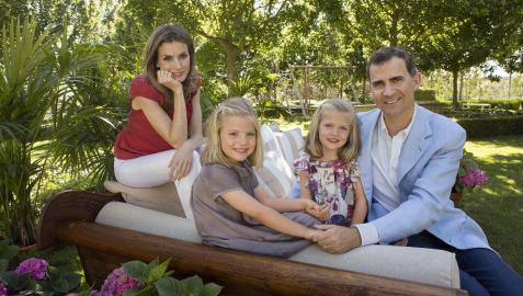 Una Familia Real de sólo cuatro miembros