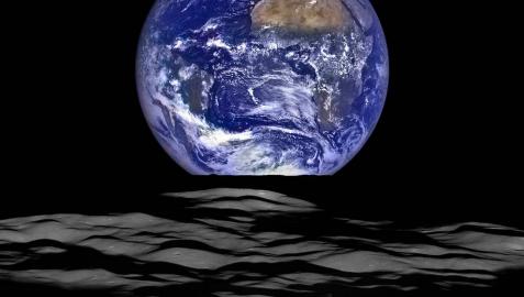 La NASA capta una imagen de la Tierra desde la Luna