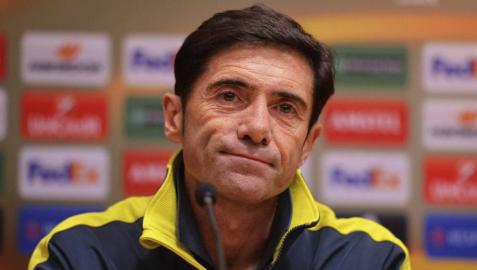 Marcelino, en rueda de prensa.