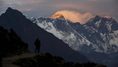 Atardecer en el Everest.