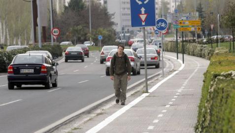 Instalan en Pamplona un pavimento que reduce la contaminación