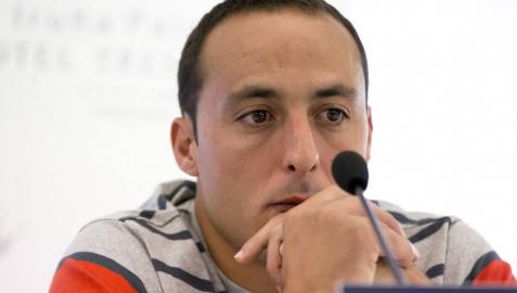 Juan Martínez de Irujo, durante el anuncio de su dolencia cardiaca. Juan Martínez de Irujo, durante el anuncio de su dolencia cardiaca.