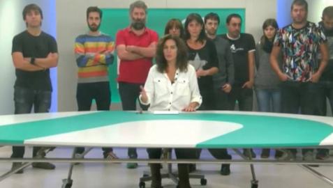 Despedida de los trabajadores de Nafar Telebista.