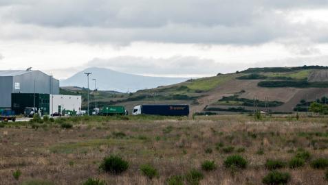 Vista parcial del polígono de la meseta de Salinas, ya urbanizado, y donde se ha autorizado el matadero.