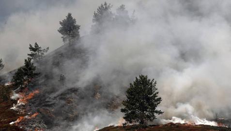 Extinguidos nueve de los diez incendios declarados en las últimas horas en Navarra