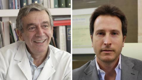 El pediatra Javier Molina (i) y el cirujano plástico Ricardo Ruiz de Erenchun (d).