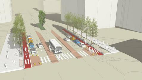 Técnicos plantean ahora que las villavesas circulen por los carriles centrales en Pío XII