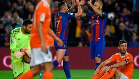 Galería de imágenes del partido disputado en el Camp Nou.