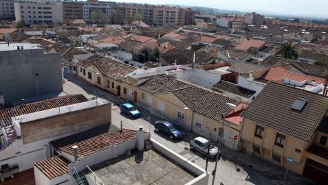 Imagen panorámica de una de las zonas del barrio de Lourdes cuyas calles serán renombradas por el Ayuntamiento de Tudela.