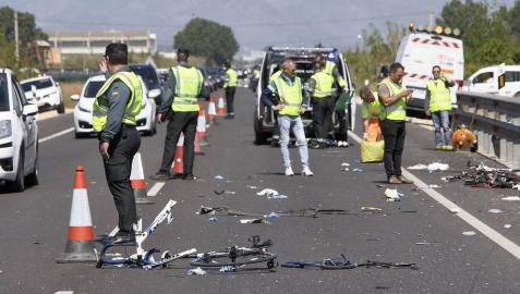 Muere uno de los ciclistas heridos en Oliva, lo que eleva a 3 los fallecidos
