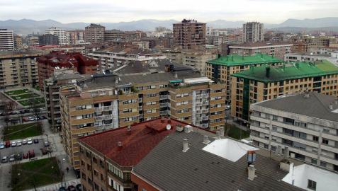 Vista aérea del barrio de Iturrama. Vista aérea del barrio de Iturrama.