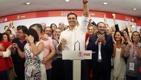 Sánchez logra una victoria clara, homogéna y con sorpresa