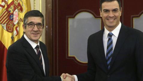Patxi López y Pedro Sánchez