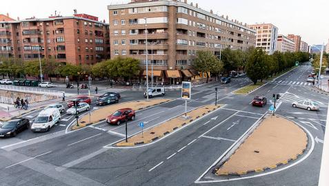 Una rotonda convencional para la Avenida Navarra Una rotonda convencional para la Avenida Navarra