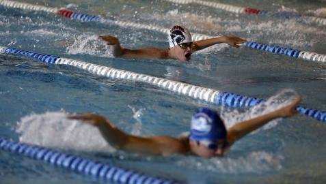 Anaitasuna acogió la segunda jornada de la liga infantil de natación