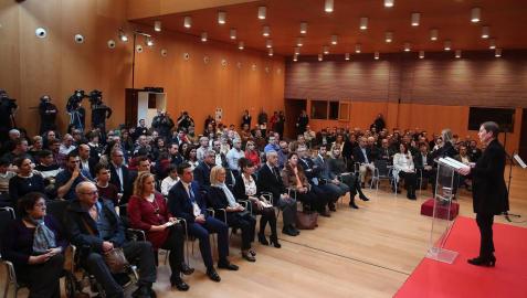 Imágenes del acto en Pamplona celebrado con motivo del Día Europeo en su recuerdo.