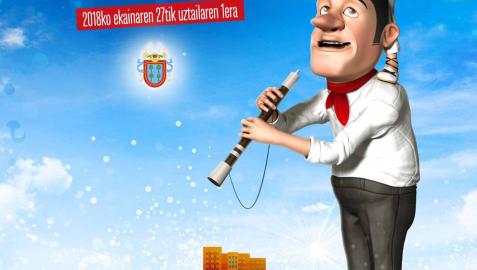 'Ilusión', un cartel del murciano Lucas García, anunciará las fiestas de Barañáin