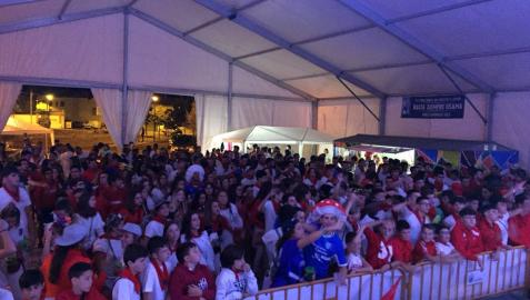 'Jaleo' en la carpa para las fiestas de Murchante