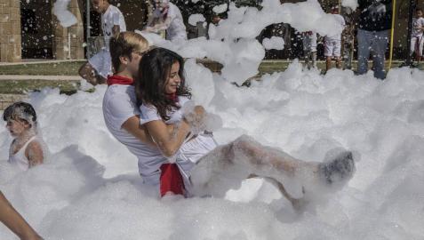 Imágenes del cohete de las fiestas de Rada 2018