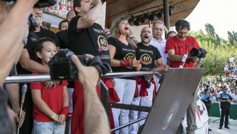 Fotos del cohete de las fiestas de Berriozar 2018