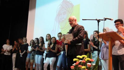 Fernando Aramburu recoge el Premio Benjamín de Tudela por 'Patria'