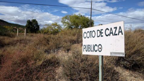 Imagen de una de las zonas del coto de caza de Montes de Cierzo de Tudela. Imagen de una de las zonas del coto de caza de Montes de Cierzo de Tudela.