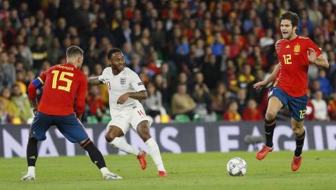 Sergio Ramos demuestra con imágenes que no pisó a Sterling Sergio Ramos demuestra con imágenes que no pisó a Sterling