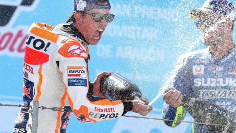 Márquez no falla en Motorland y gana el Gran Premio de Aragón