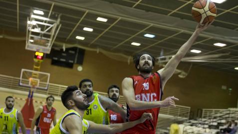 Javier Marín, escolta del Basket Navarra, y su triunfo a 19 metros del aro
