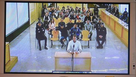 La Audiencia rectifica y rebaja de 13 a 10 años la pena a un acusado de Alsasua