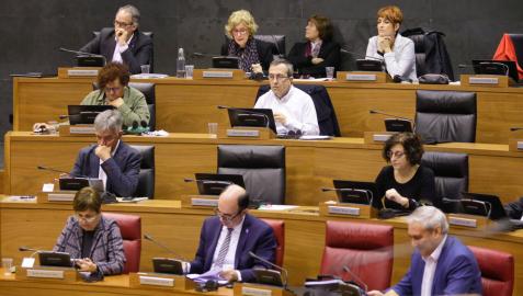 Pleno del Parlamento de Navarra.