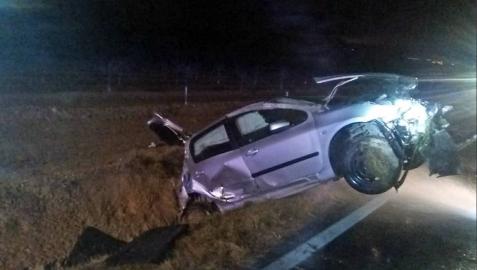Un herido en un accidente de tráfico en la NA-666, de Allo a Sesma