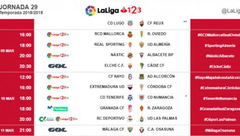 El Málaga-Osasuna se jugará el lunes, 11 de marzo, a las 21 horas