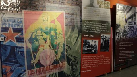 UGT repasa en una exposición en el Planetario sus 130 años de