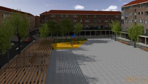 El nuevo diseño de la plaza Zumalakarregi incorporará una pérgola en Alsasua