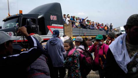 Caravana migrante: Honduras, km 0