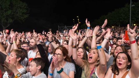 El público, en el concierto de Izal en el Navarra Sur de 2018.