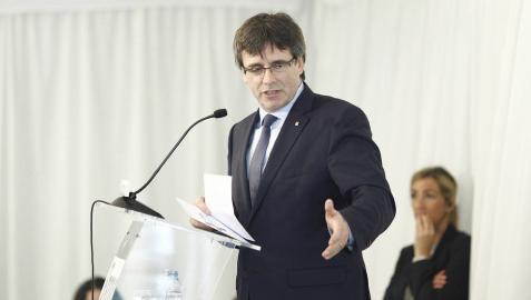 Carles Puigdemont, en un acto en Madrid.