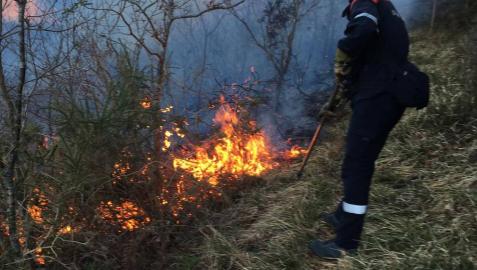 El Gobierno foral solicita apoyo aéreo al Gobierno central para extinguir un incendio en Goizueta