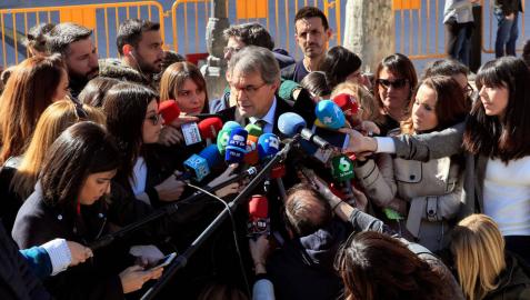 Mas admite reuniones con los acusados sobre el 1-O y las leyes de desconexión