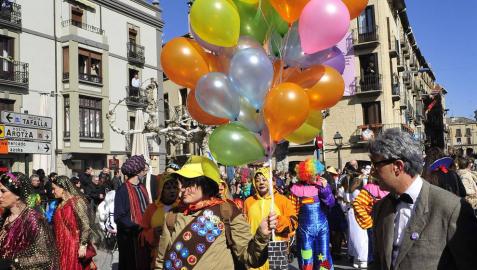 Un desfile de Carnaval en Navarra.