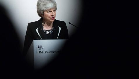 La primera ministra británica, Theresa May.